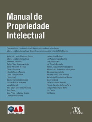 cover image of Manual de propriedade intelectual